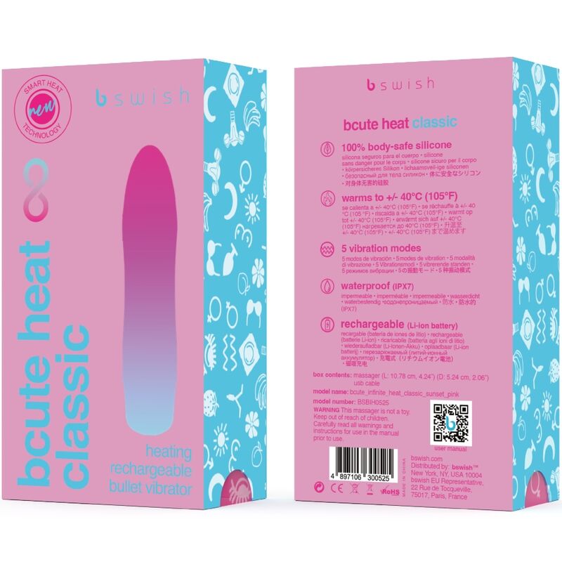 B SWISH - BCUTE INFINITE HEAT CLASSIC HEIZBARER VIBRATOR PINK