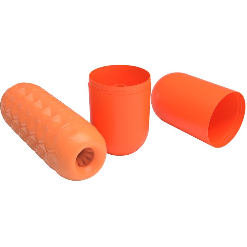 PRETTY LOVE - MASTURBATEUR MASCULIN TWIN BALLS ORANGE