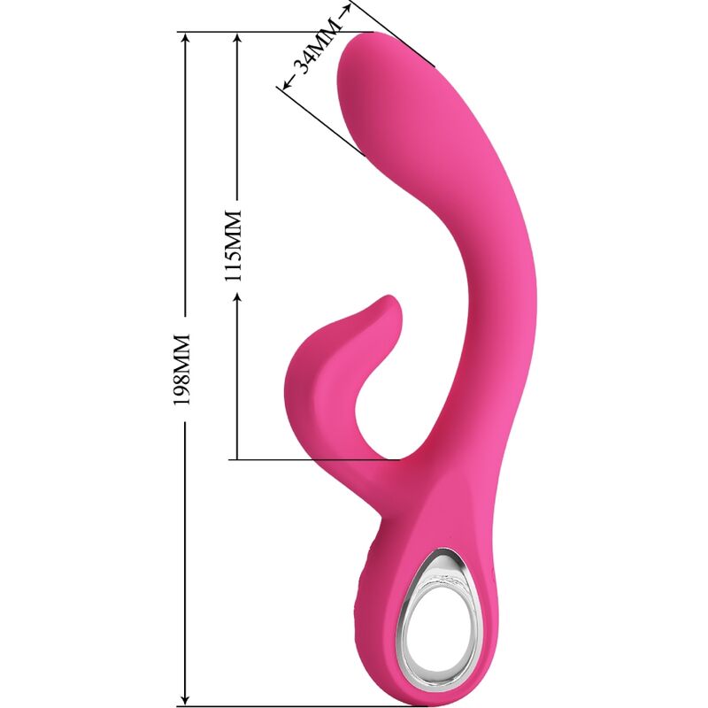 PRETTY LOVE - VIBROMASSEUR FRITZ LAPIN 12 VIBRATIONS ROSE