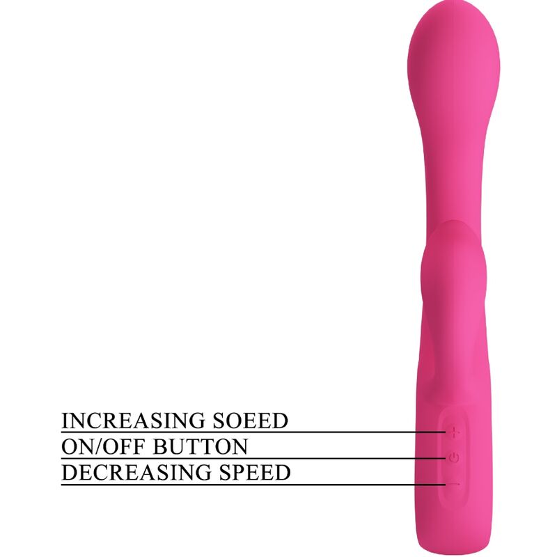 PRETTY LOVE - VIBROMASSEUR FRITZ LAPIN 12 VIBRATIONS ROSE