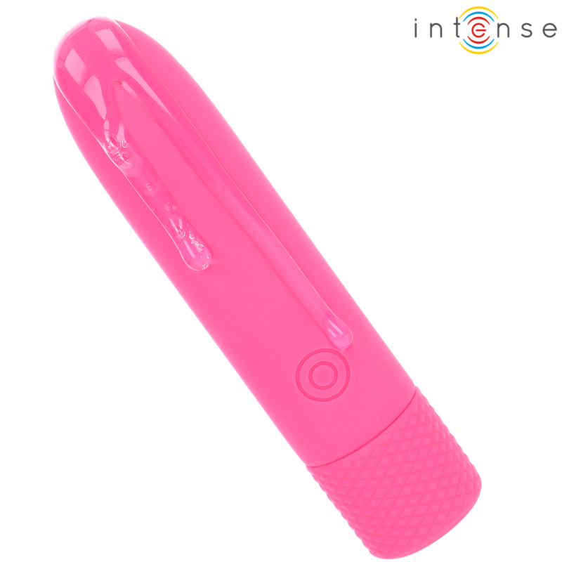 INTENSE - SYMONE USB RECHARGEABLE VIBRATING BULLET 8 VIBRATIONS ROSE 10 X 2,2 CM