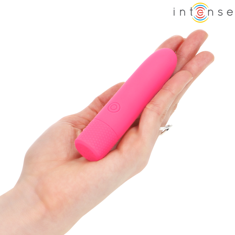 INTENSE - SYMONE USB RECHARGEABLE VIBRATING BULLET 8 VIBRATIONS ROSE 10 X 2,2 CM