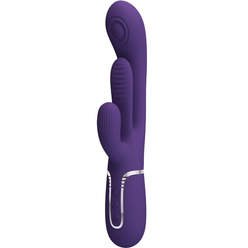 PRETTY LOVE - SHANIA VIBREUR TRIPLE LAPIN MULTIFONCTION VIOLET