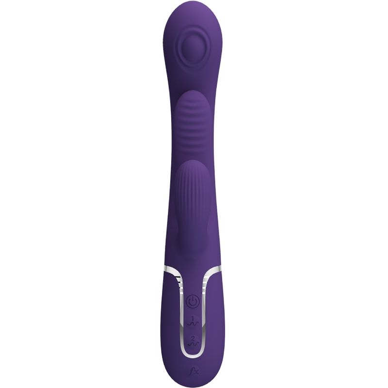 PRETTY LOVE - SHANIA VIBREUR TRIPLE LAPIN MULTIFONCTION VIOLET
