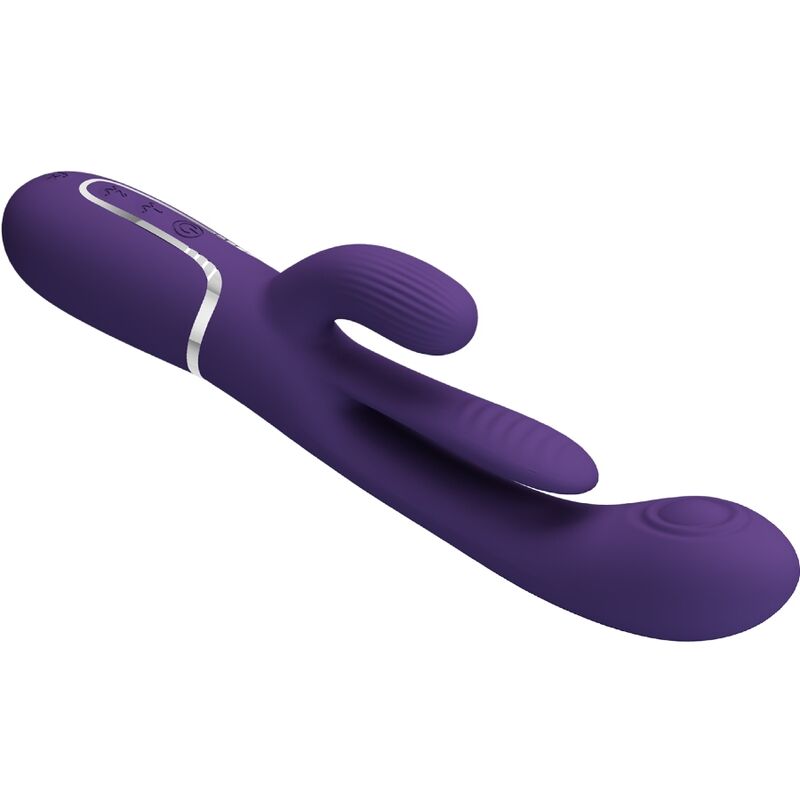PRETTY LOVE - SHANIA VIBREUR TRIPLE LAPIN MULTIFONCTION VIOLET