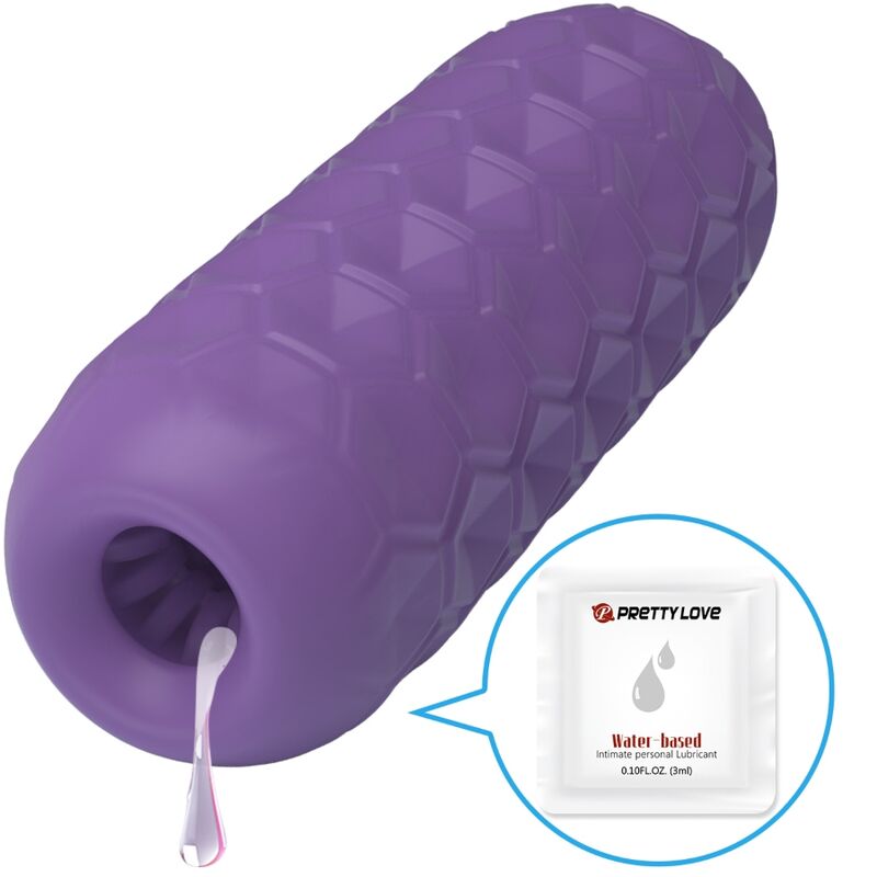 PRETTY LOVE - MASTURBATEUR MASCULIN TWIN BALLS VIOLET