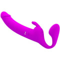 PRETTY LOVE - ZANINI GODEMICHET SANS BRETELLES 10 VIBRATIONS VIOLET