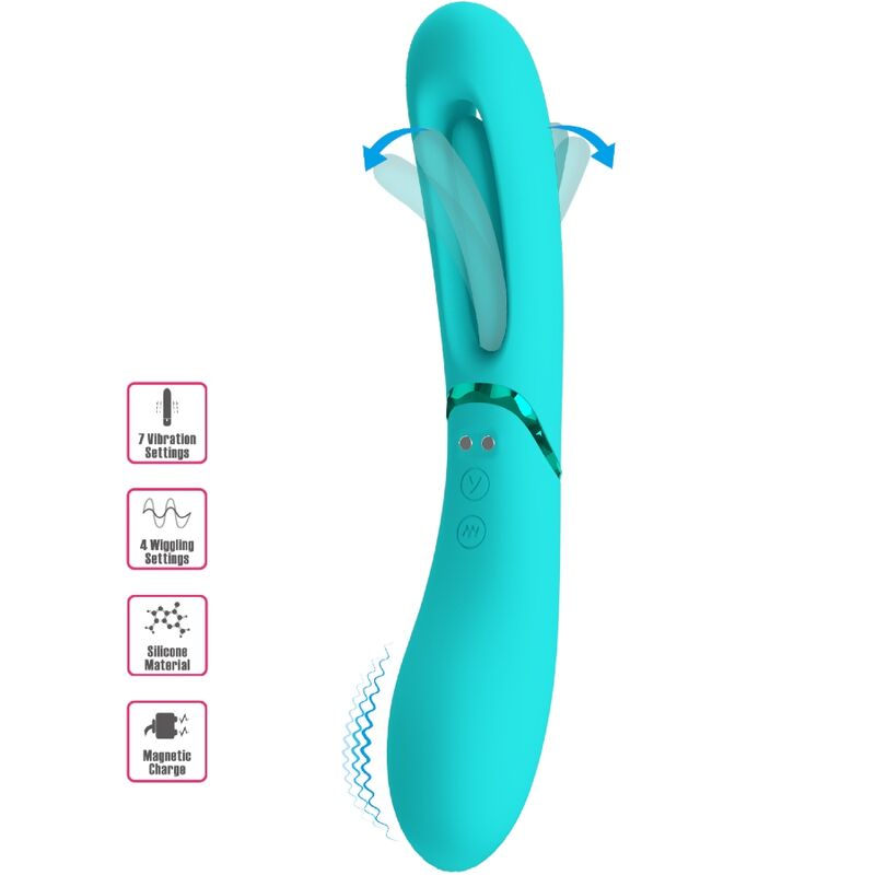 ROMANCE - VIBREUR POINT G LEXIE 7 VIBRATIONS BLEU