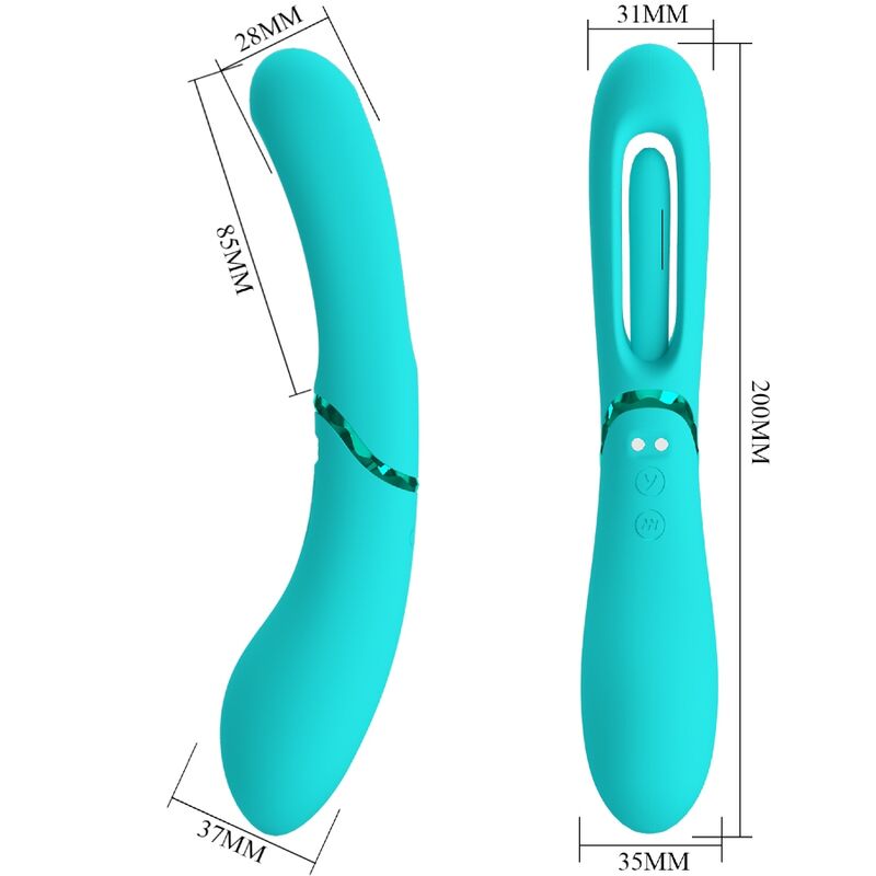 ROMANCE - VIBREUR POINT G LEXIE 7 VIBRATIONS BLEU