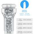 KIIROO - STROKER DE POCHE FEEL KRISTALL DE KIIROO TRANSPARENT