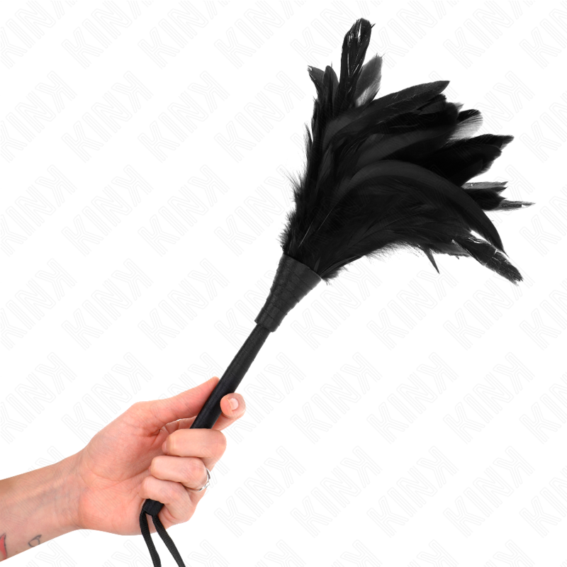 KINK - BONNES NOIRES HORNFORM TICKLE PLUMES DE POULET 36 CM