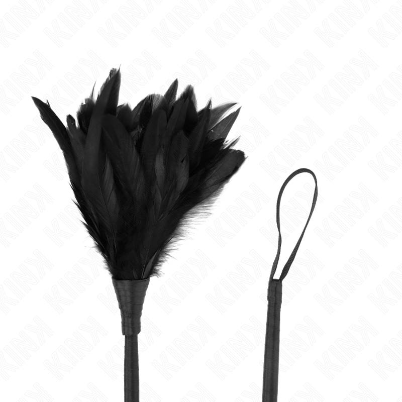 KINK - BONNES NOIRES HORNFORM TICKLE PLUMES DE POULET 36 CM