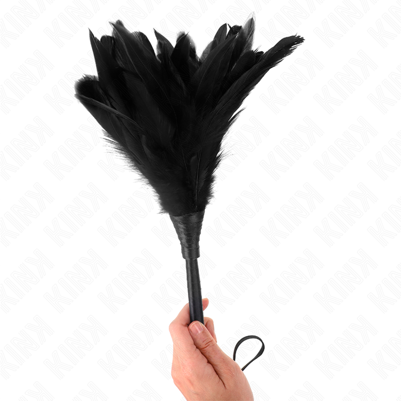 KINK - BONNES NOIRES HORNFORM TICKLE PLUMES DE POULET 36 CM