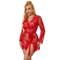 SUBBLIME - 953775 CHEMISE DE NUIT HAUT DE GAMME + STRING ROUGE S/M