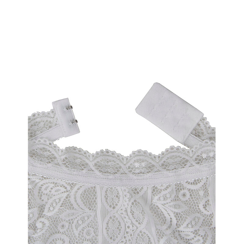 SUBBLIME - 953850 SPITZEN-BODYSUIT WEISS S/M