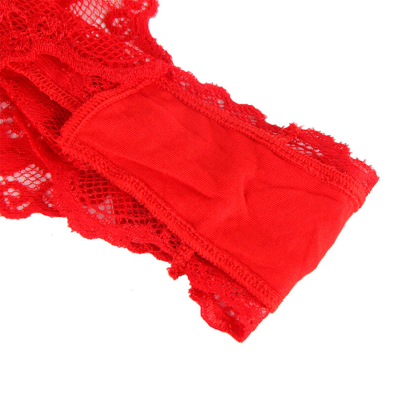 SUBBLIME - 953973 BODY SEXY VOLANTS + CEINTURE ROUGE S/M