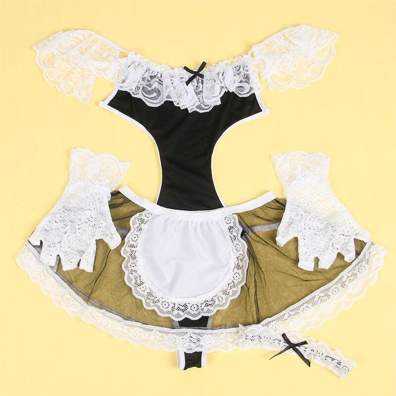 SUBBLIME - 954307 DÉGUISEMENT SERVANTE SEXY NOIR/BLANC S/M