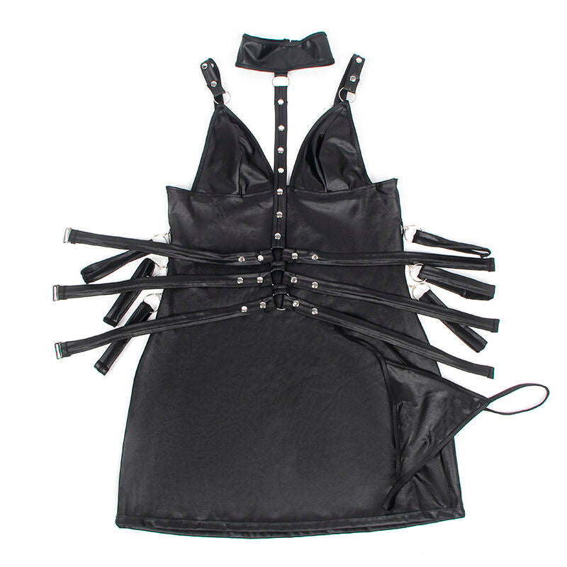 SUBBLIME - 954413 BONDAGE-BODY AUS LEDER SCHWARZ L/XL