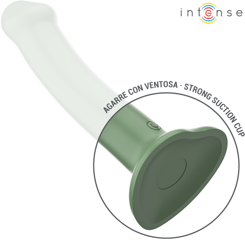 INTENSE - VIBREUR BECCA AVEC VENTOUSE 10 VIBRATIONS TÉLÉCOMMANDE VERTE