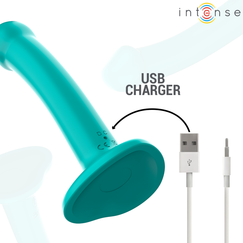 INTENSE - KATIE VIBRATEUR VENTOUSES 10 VIBRATIONS BLEU TÉLÉCOMMANDE