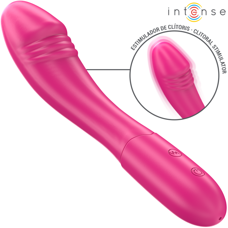 INTENSE - VIBREUR BELINDA 19 CM FLEXIBLE 10 VIBRATIONS ROSE