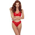 PASSION - DENELIA ENSEMBLE STRING + SOUTIEN-GORGE ROUGE L/XL