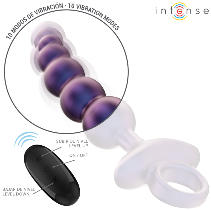 INTENSE - TITO PLUG ANAL VIBRANT MODÈLE 3 AVEC TÉLÉCOMMANDE