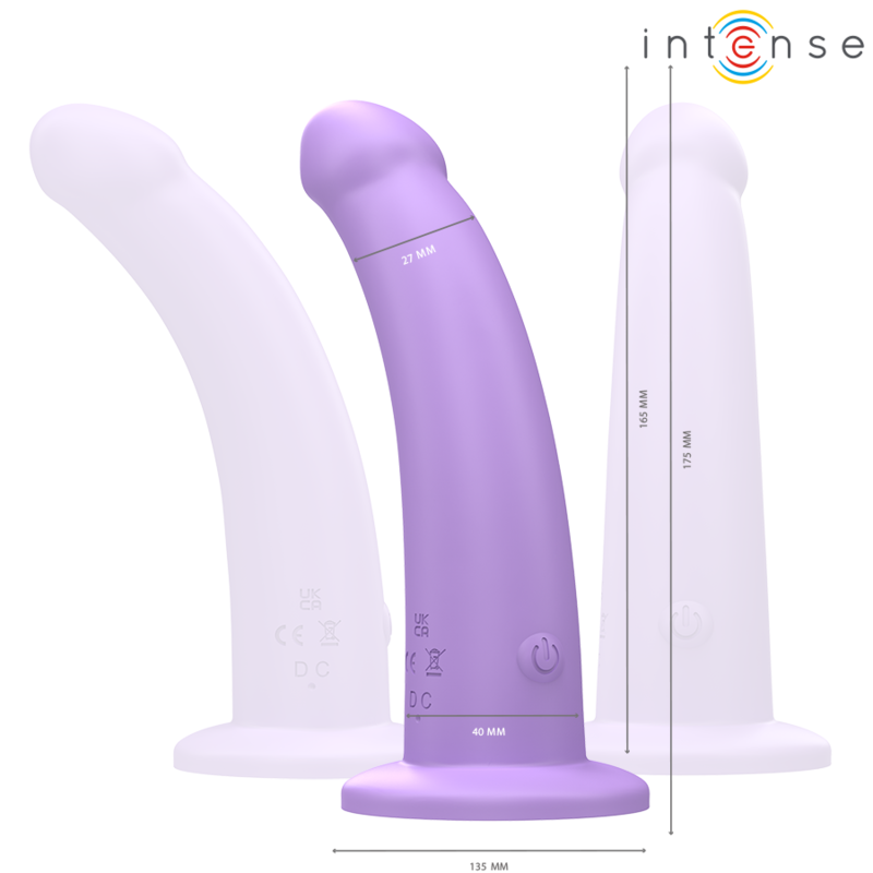 INTENSE - VIBREUR EDDIE 17,5 CM 10 VIBRATIONS VIOLET TÉLÉCOMMANDE