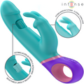 INTENSE - VIBREUR LAPIN MONICA AVEC STIMULATEUR ROTATIF POINT G BLEU