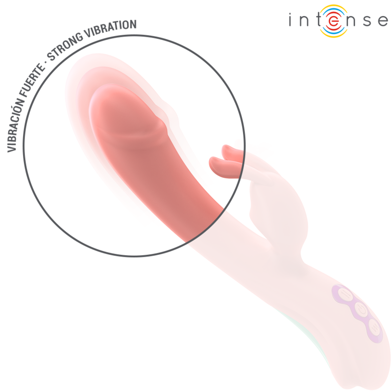 INTENSE - VIBREUR RACHEL RABBIT 5 VIBRATIONS ROSE