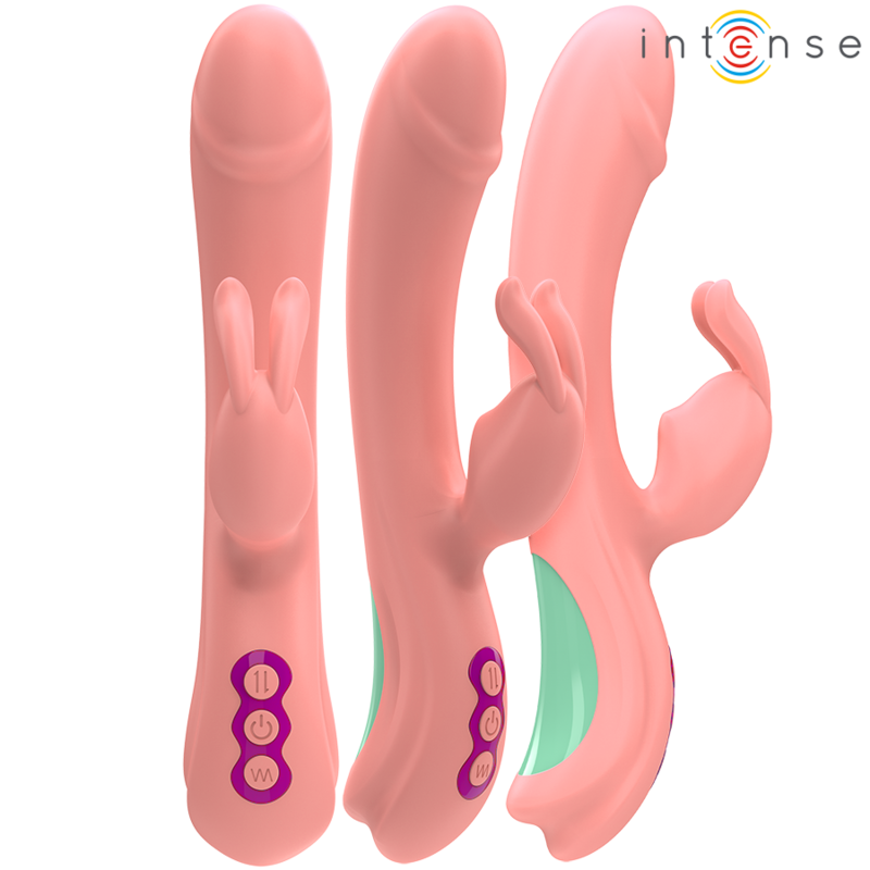 INTENSE - VIBREUR RACHEL RABBIT 5 VIBRATIONS ROSE