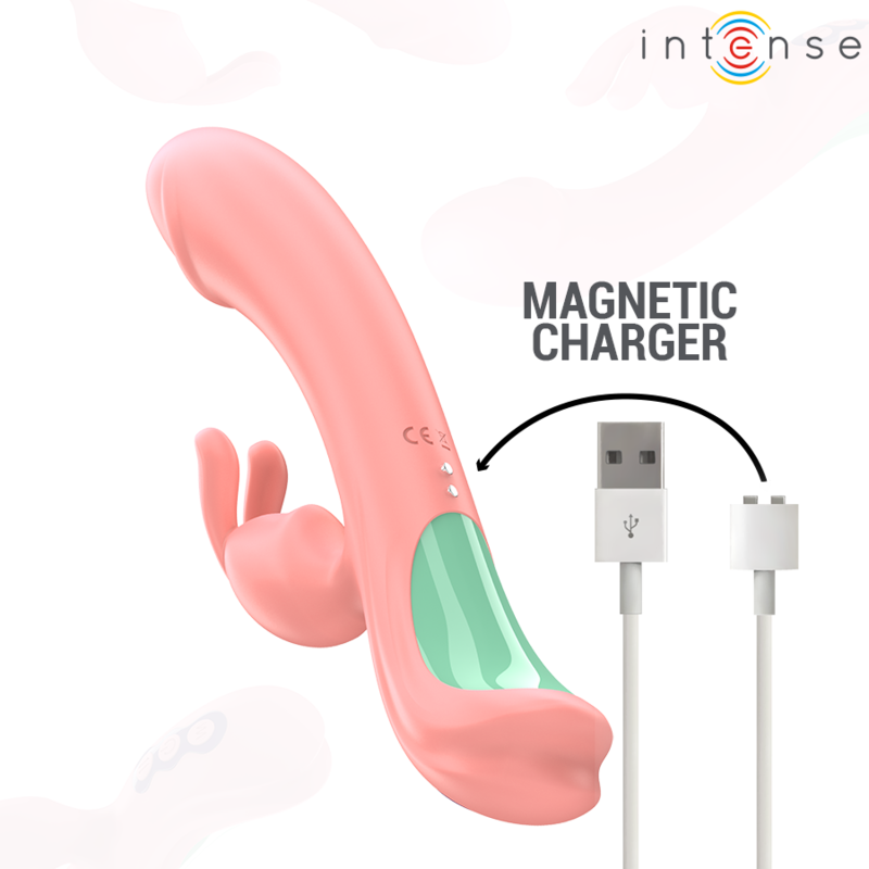 INTENSE - VIBREUR RACHEL RABBIT 5 VIBRATIONS ROSE