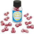 DIABLO PICANTE ? VERRE AVEC 12 BONBONS FRAISE/CERISE EN FORME DE PÉNIS