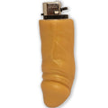 DIABLO PICANTE – BRIQUET RECHARGEABLE DORÉ EN FORME DE PÉNIS