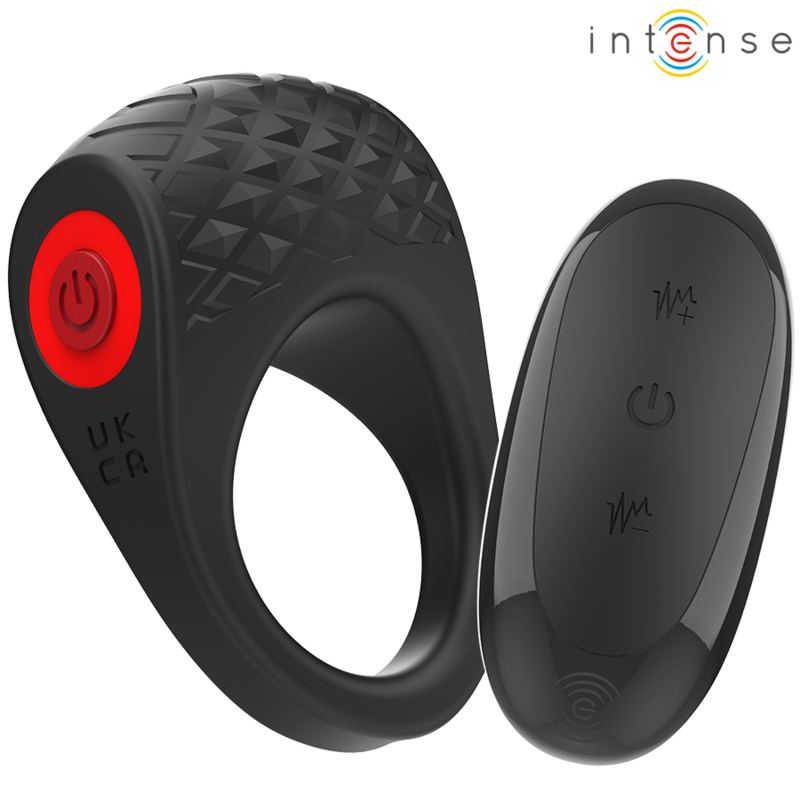 INTENSE - ANNEAU PÉNIEN VIBRANT CLOVER 10 VIBRATIONS NOIR