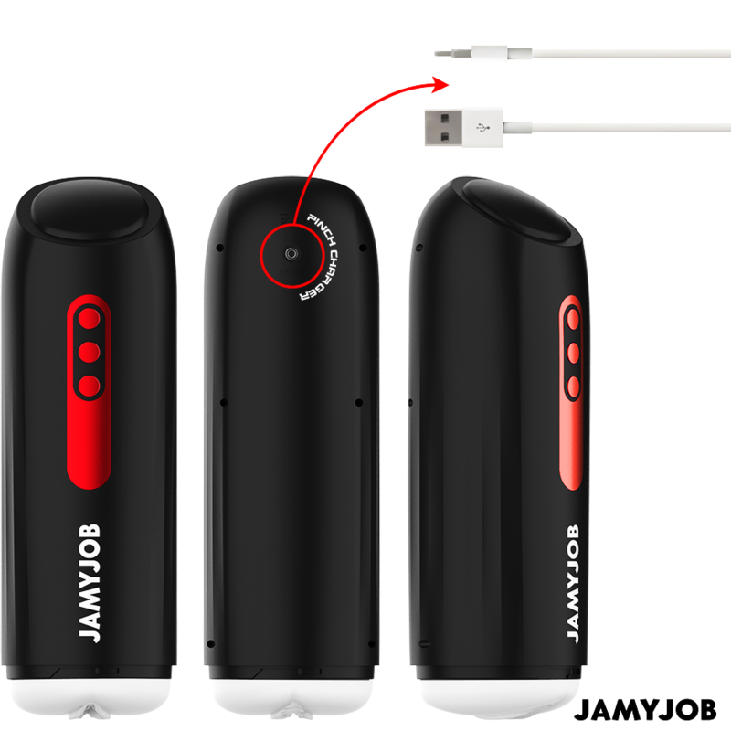 JAMYJOB - MASTURBATEUR VAGINAL AUTOMATIQUE PHANTOM 5 MODES D'ASPIRATION ET DE POUSSÉE