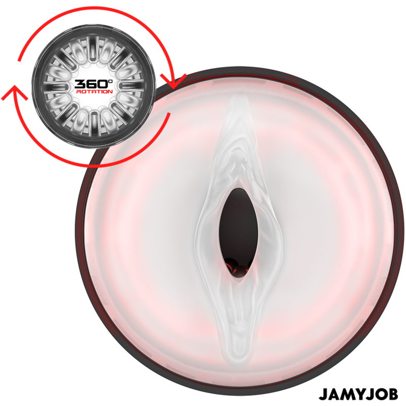 JAMYJOB - CYCLONE MASTURBATEUR VAGINAL AUTOMATIQUE 10 MODES DE ROTATION ET DE POUSSÉE