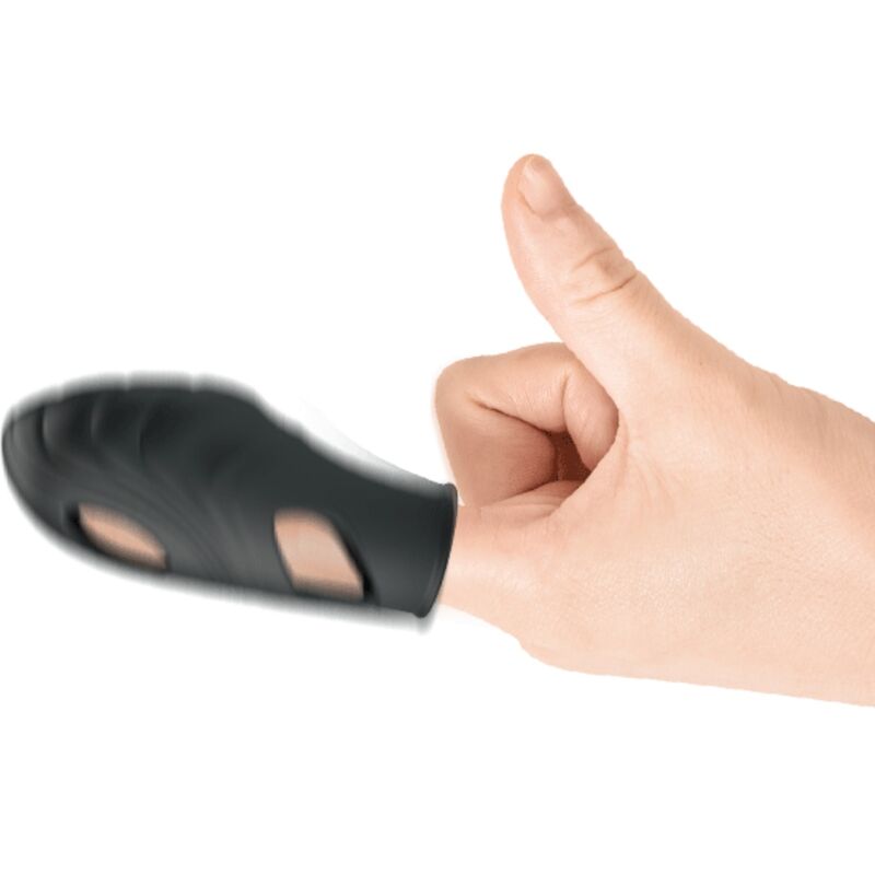 PRETTY LOVE - VIBROMASSEUR DE DOIGT EN SILICONE LICH NOIR