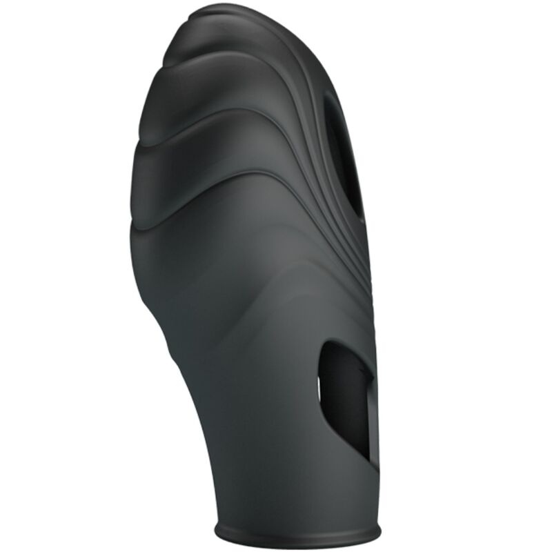 PRETTY LOVE - VIBROMASSEUR DE DOIGT EN SILICONE LICH NOIR