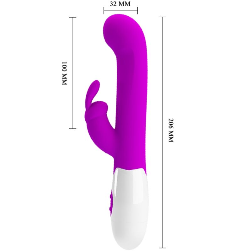 PRETTY LOVE - CENTAUR VIBRATEUR LAPIN 30 MODES DE VIBRATION VIOLET