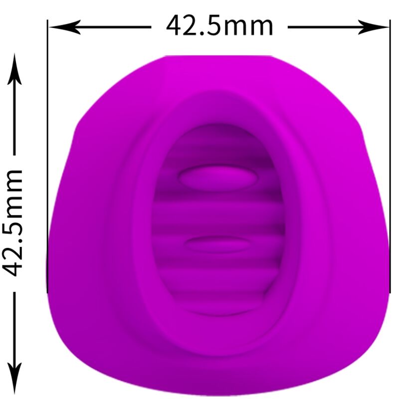 PRETTY LOVE - STIMULATEUR LANGUE-CLITORIS ESTELLE 12 VIBRATIONS VIOLET