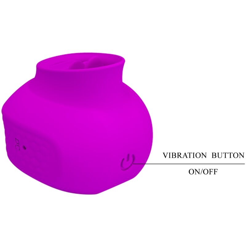 PRETTY LOVE - STIMULATEUR LANGUE-CLITORIS ESTELLE 12 VIBRATIONS VIOLET