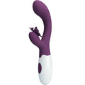 PRETTY LOVE - VIBROMASSEUR LAPIN ET STIMULATEUR CLITORIDIEN PAPILLON ET POINT G VIOLET