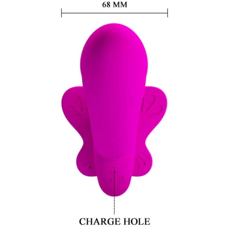 PRETTY LOVE - VIBROMASSEUR DOUBLE SANGLE VALERIE 12 VIBRATIONS VIOLET