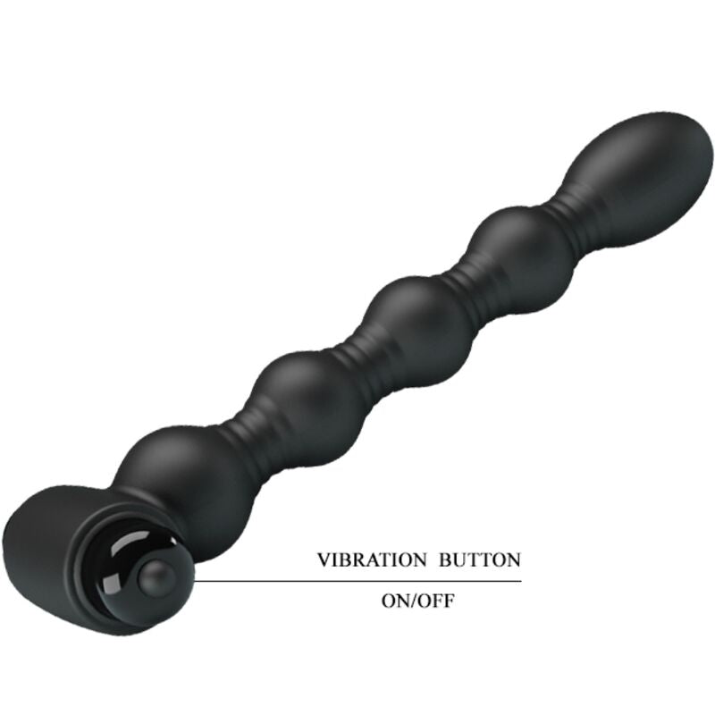 PRETTY LOVE - LYNN PLUG ANAL EN SILICONE 10 VIBRATIONS NOIR