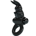 PRETTY LOVE - ANNEAU VIBRANT LAPIN EXCITANT 10 VIBRATIONS NOIR