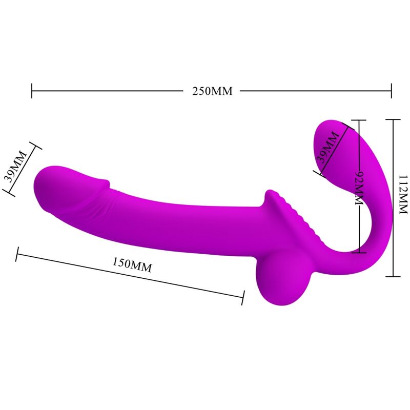 PRETTY LOVE - KELPIE STIMULATEUR DOUBLE SANGLE VIOLET