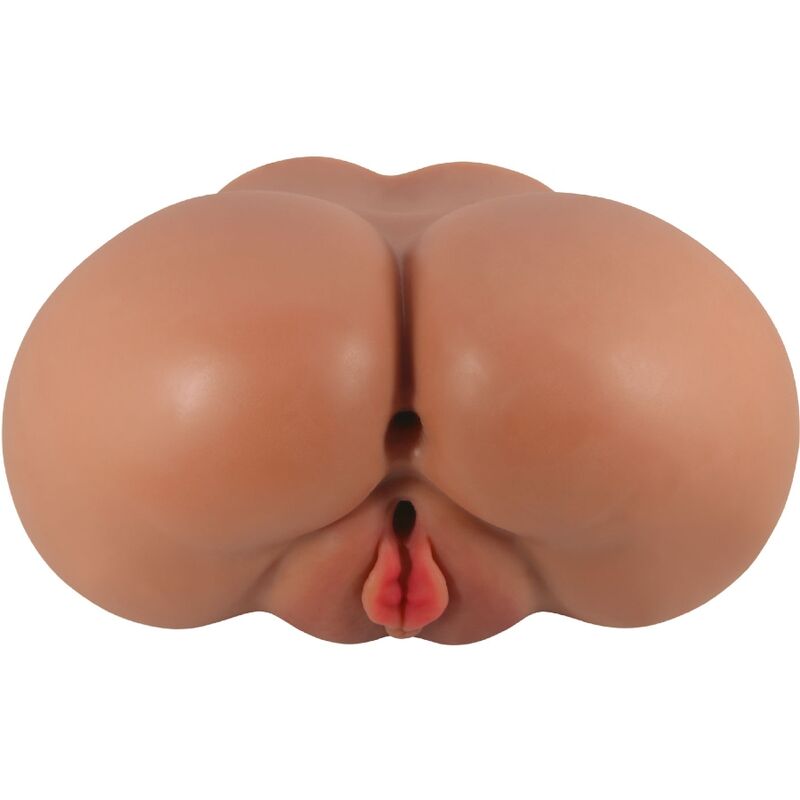 CRAZY BULL - VIBROMASSEUR LUNA AVEC VAGIN ET ANUS RÉALISTES ET TÉLÉCOMMANDE