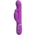 PRETTY LOVE - VIBROMASSEUR LAPIN MULTIFONCTIONS 4 EN 1 COALE VIOLET