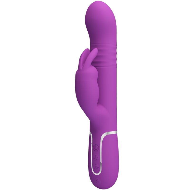 PRETTY LOVE - VIBROMASSEUR LAPIN MULTIFONCTIONS 4 EN 1 COALE VIOLET